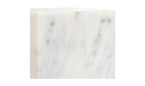 CORA CUBE TABLETOP ACCENT BANSWARA PURPLE WHITE MARBLE FLECKED STONE - Image 4