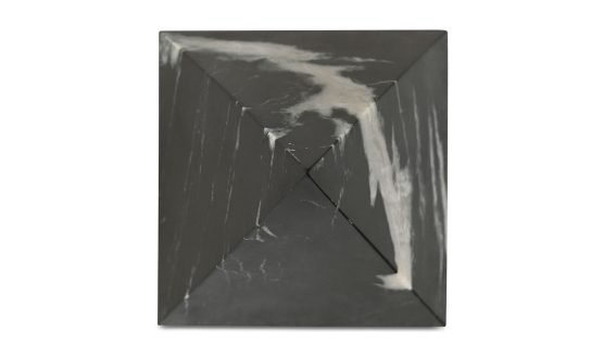 ALMA PYRAMID TABLETOP ACCENT BLACK MARBLE - Image 3