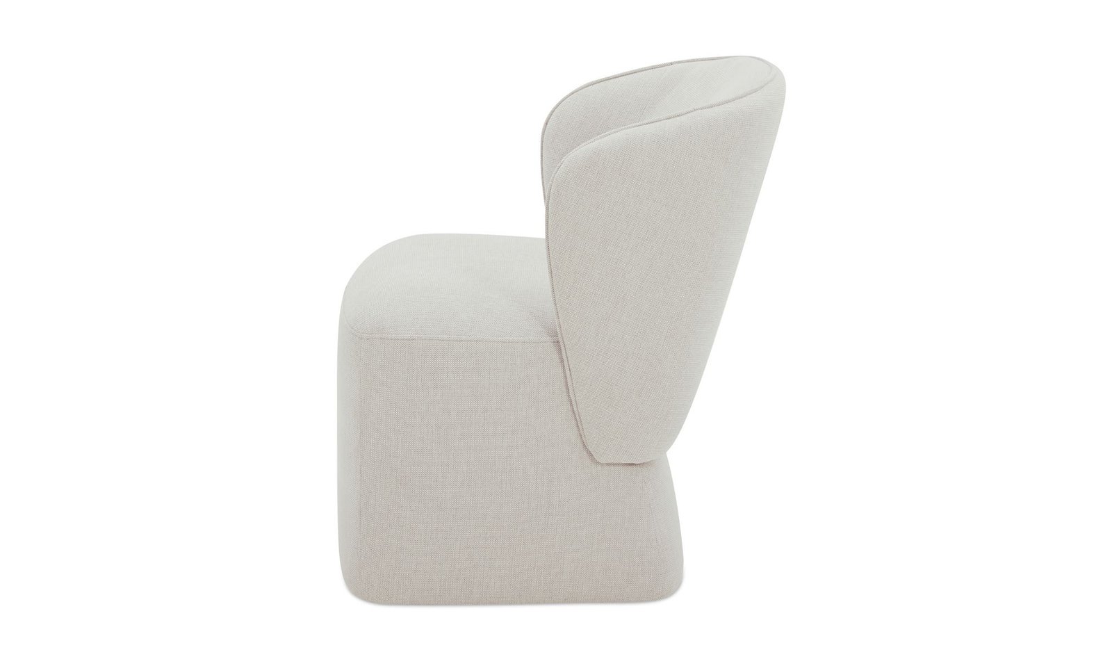 LARSON ROLLING DINING CHAIR HEATHER GREY - Image 3