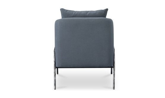 ARCHER ACCENT CHAIR SLATE BLUE LINEN BLEND - Image 4