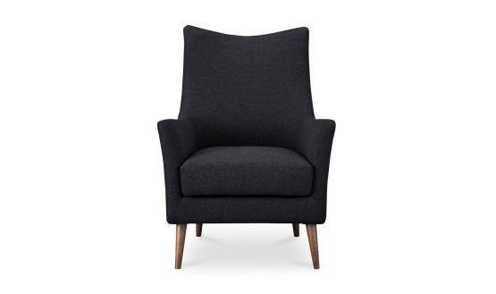 FISHER ARMCHAIR WOOL BLEND CHARCOAL CHARCOAL WOOL BLEND