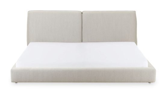 ZEPPELIN KING BED LIGHT GREY