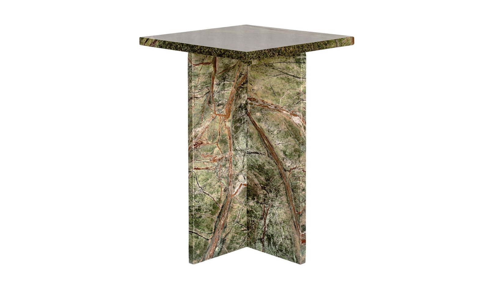 BLAIR ACCENT TABLE RAINFOREST GREEN MARBLE - Image 4