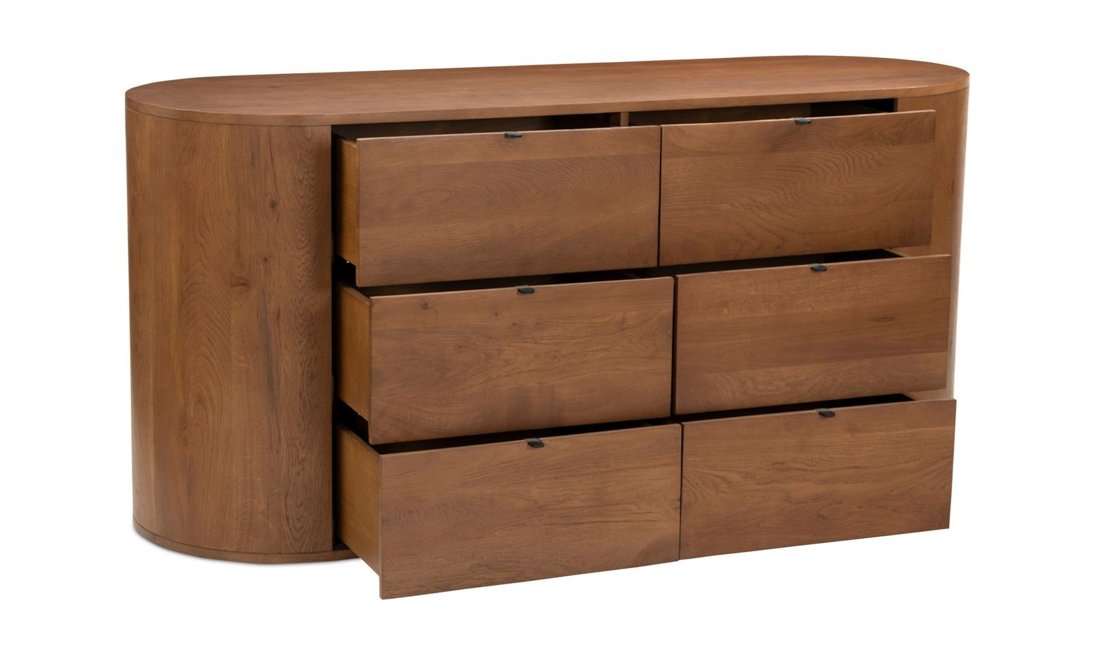 THEO 6 DRAWER DRESSER BROWN - Image 5
