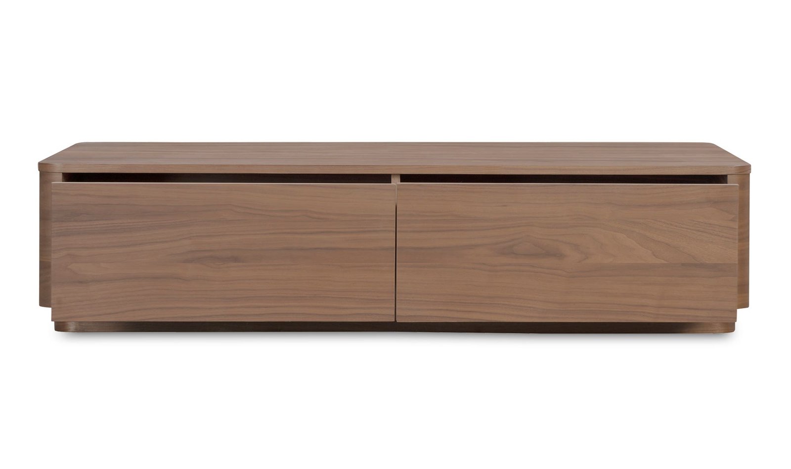ROUND OFF COFFEE TABLE BROWN WALNUT - Image 4