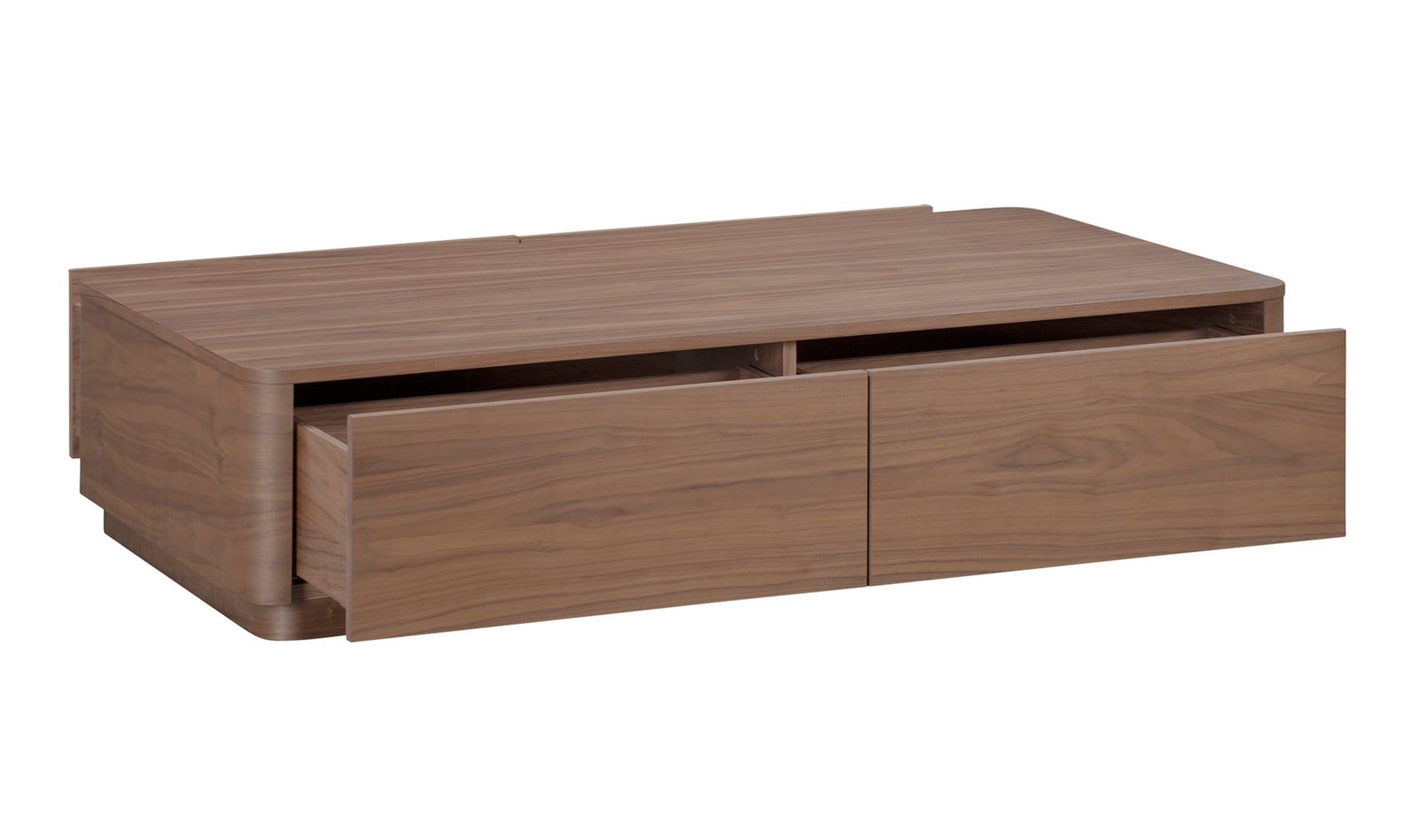 ROUND OFF COFFEE TABLE BROWN WALNUT - Image 5