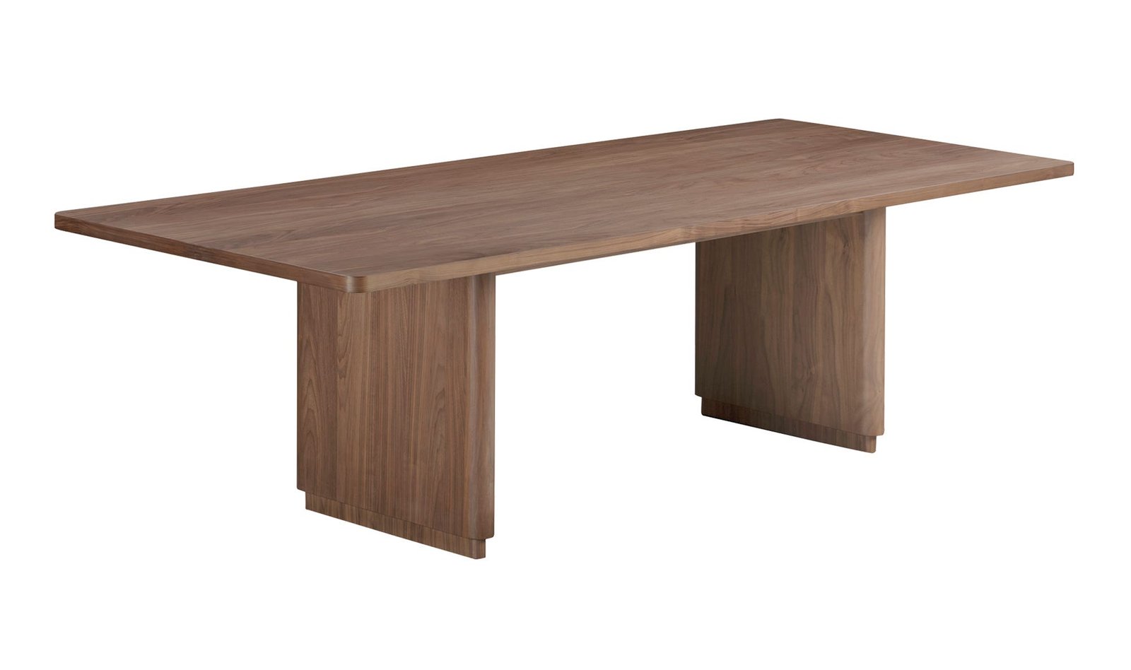 Round Off Table ROUND OFF DINING TABLE LARGE WALNUT - Metro Element