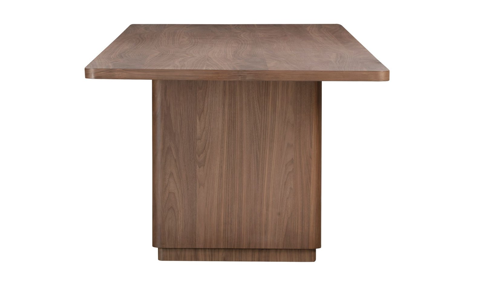 Round Off Table ROUND OFF DINING TABLE LARGE WALNUT - Metro Element