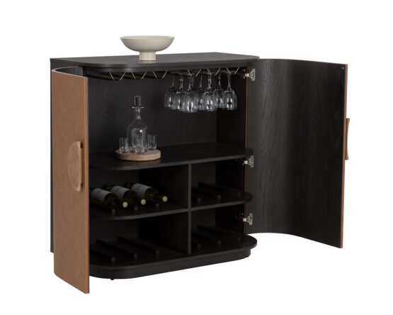 Dresden Bar Cabinet Smoke Acacia - Image 6