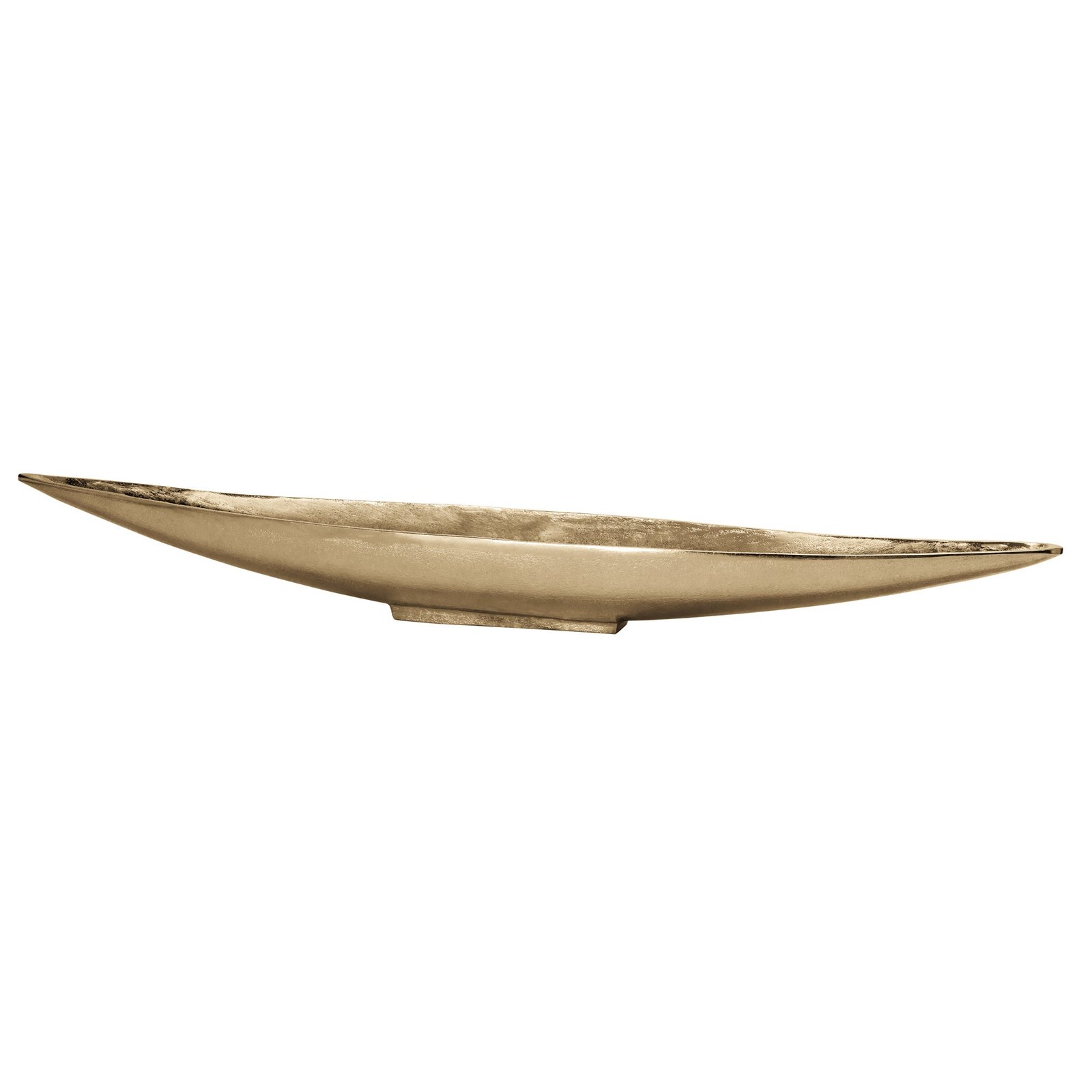 Volta Raw Aluminum 39 Inch Length Centerpiece Boat Bowl - Gold - Image 5