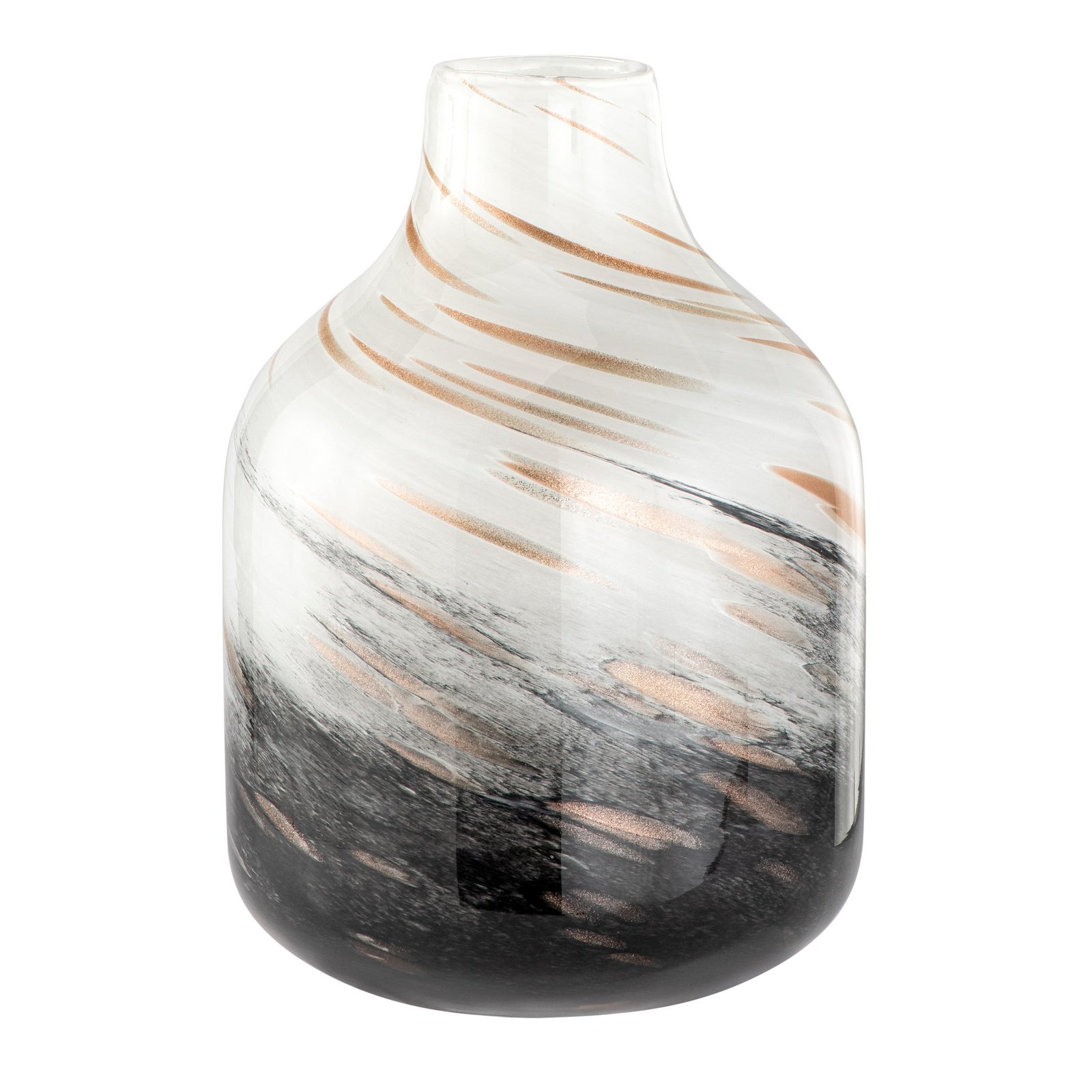 Galaxy Gold Swirl 9.5 Inch Tall Glass Vase - Image 5