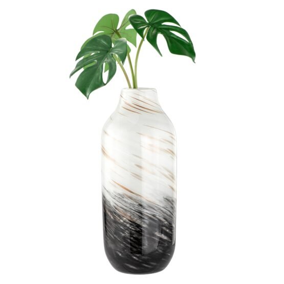 Galaxy Gold Swirl 13.5 Inch Tall Glass Vase - Image 2