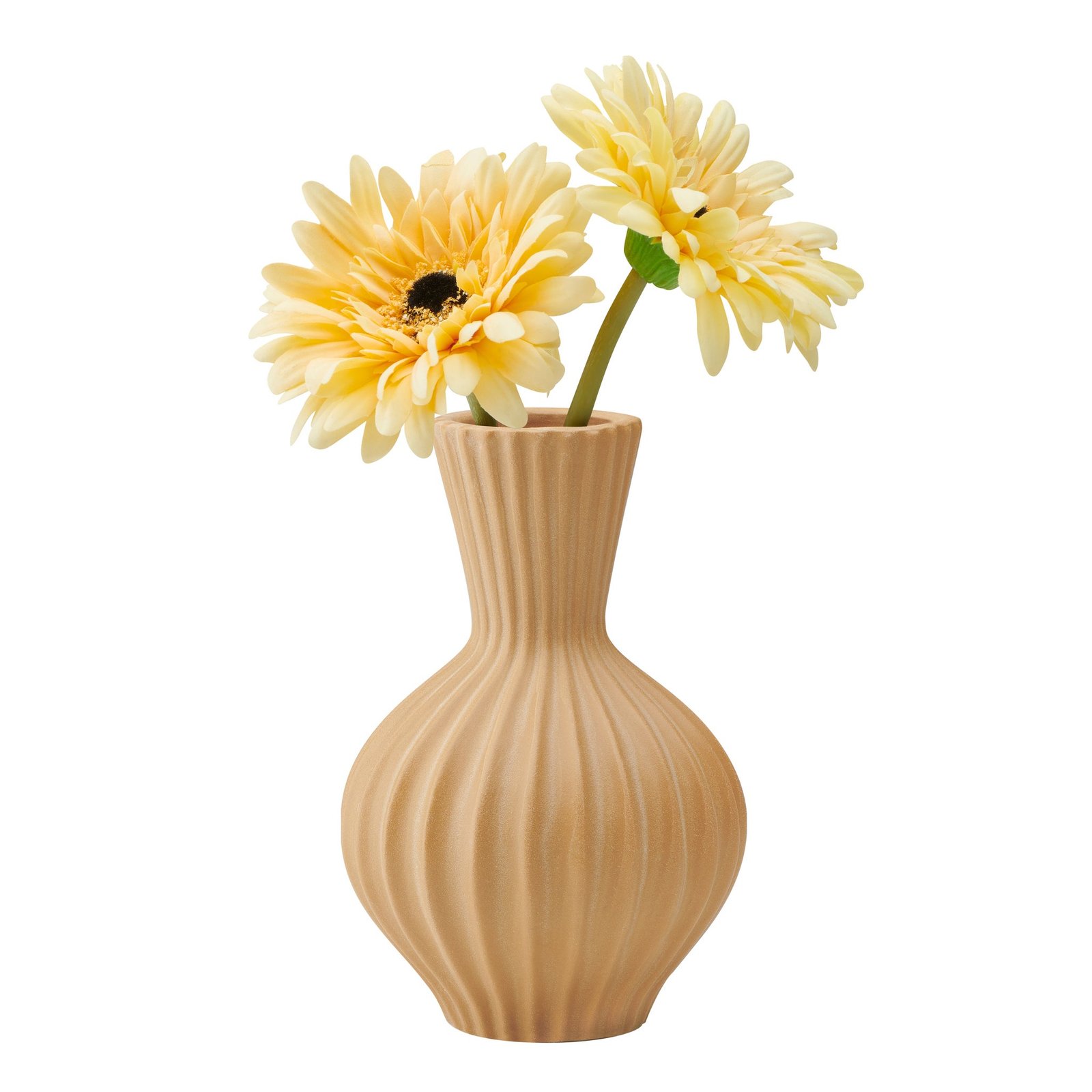 Anna Tall Gourd 6.25 Inch Tall Sandstone Glaze Ceramic Vase - Image 8