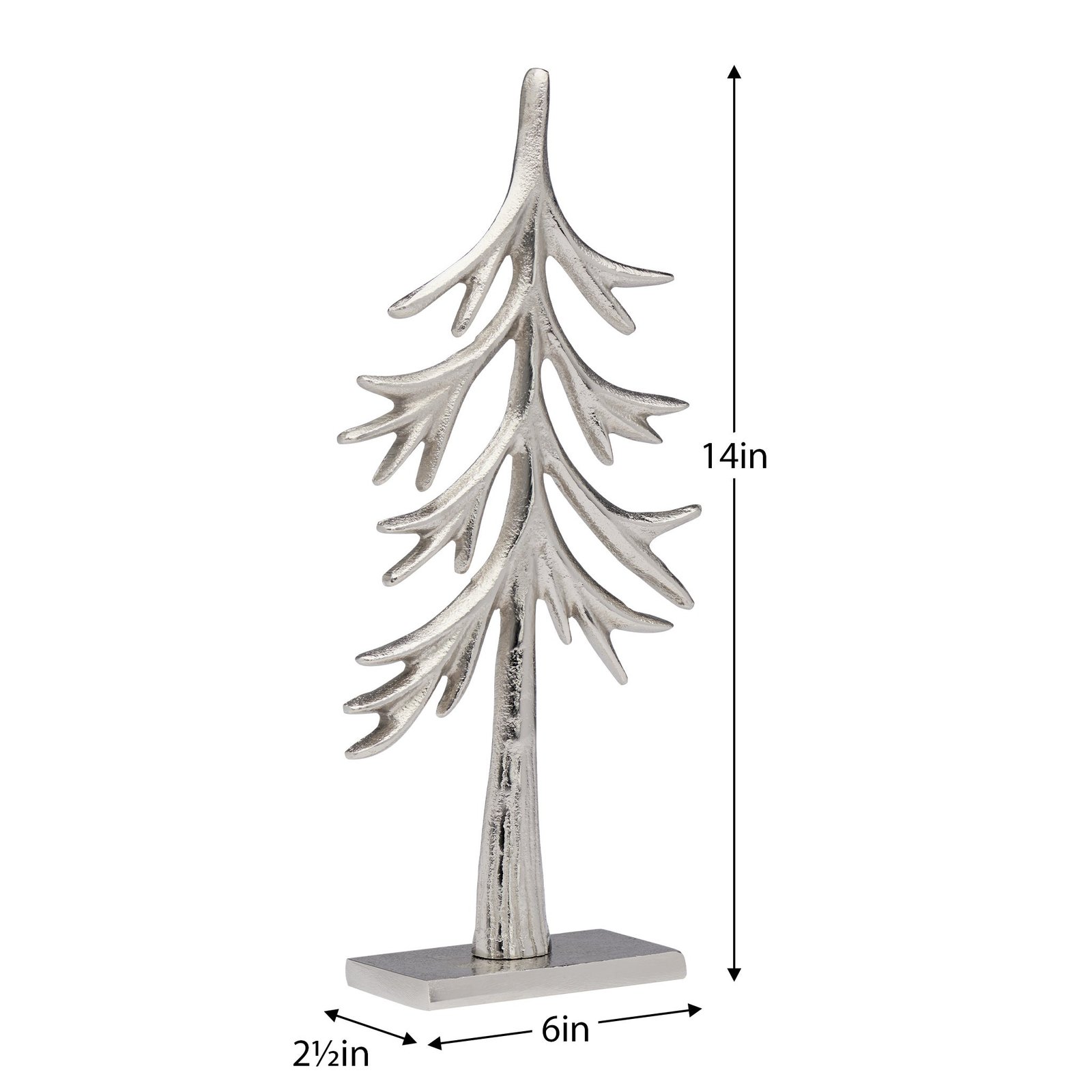 Sitka Spruce Tree 14h" Aluminum Decor Sculpture - Image 2