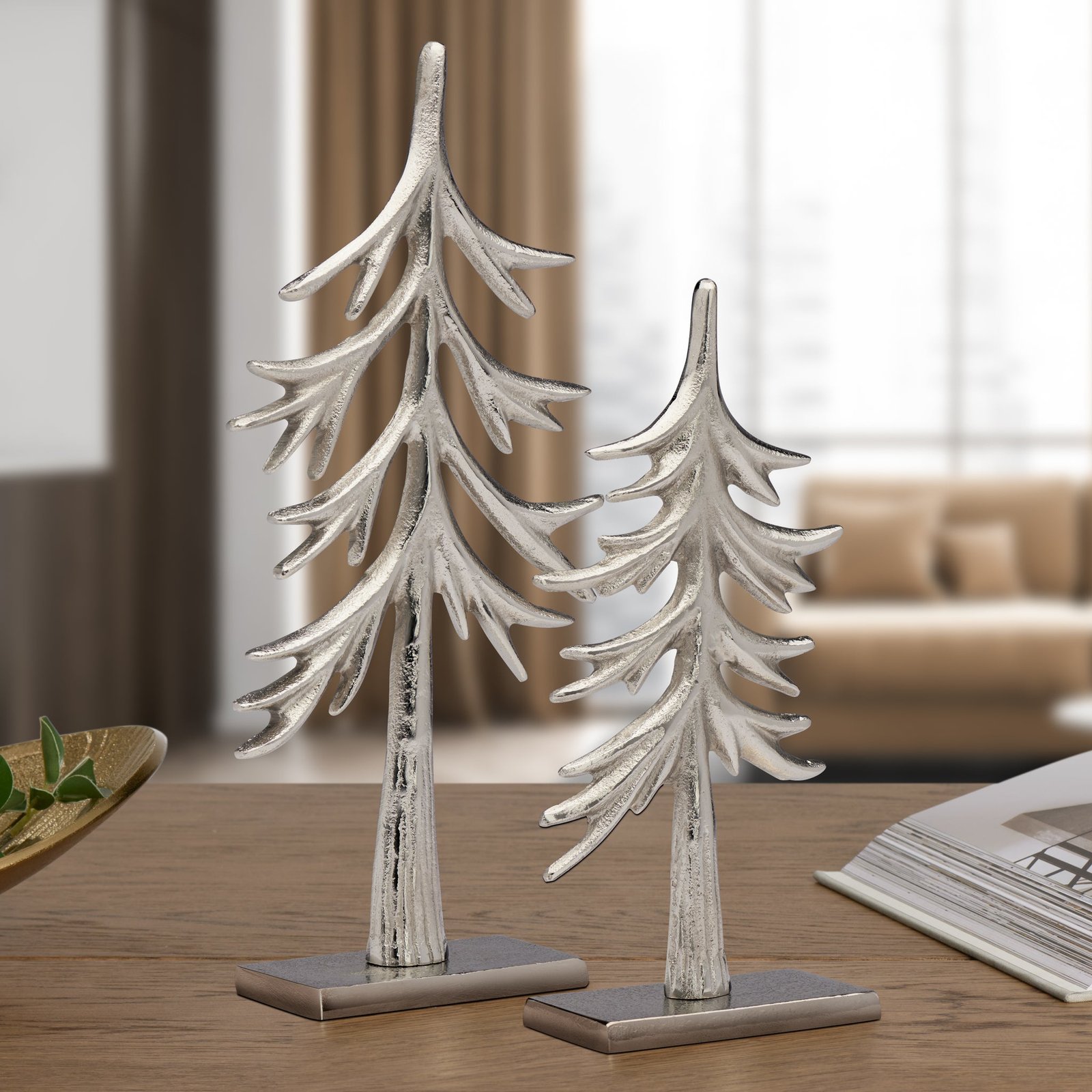 Sitka Spruce Tree 14h" Aluminum Decor Sculpture - Image 3