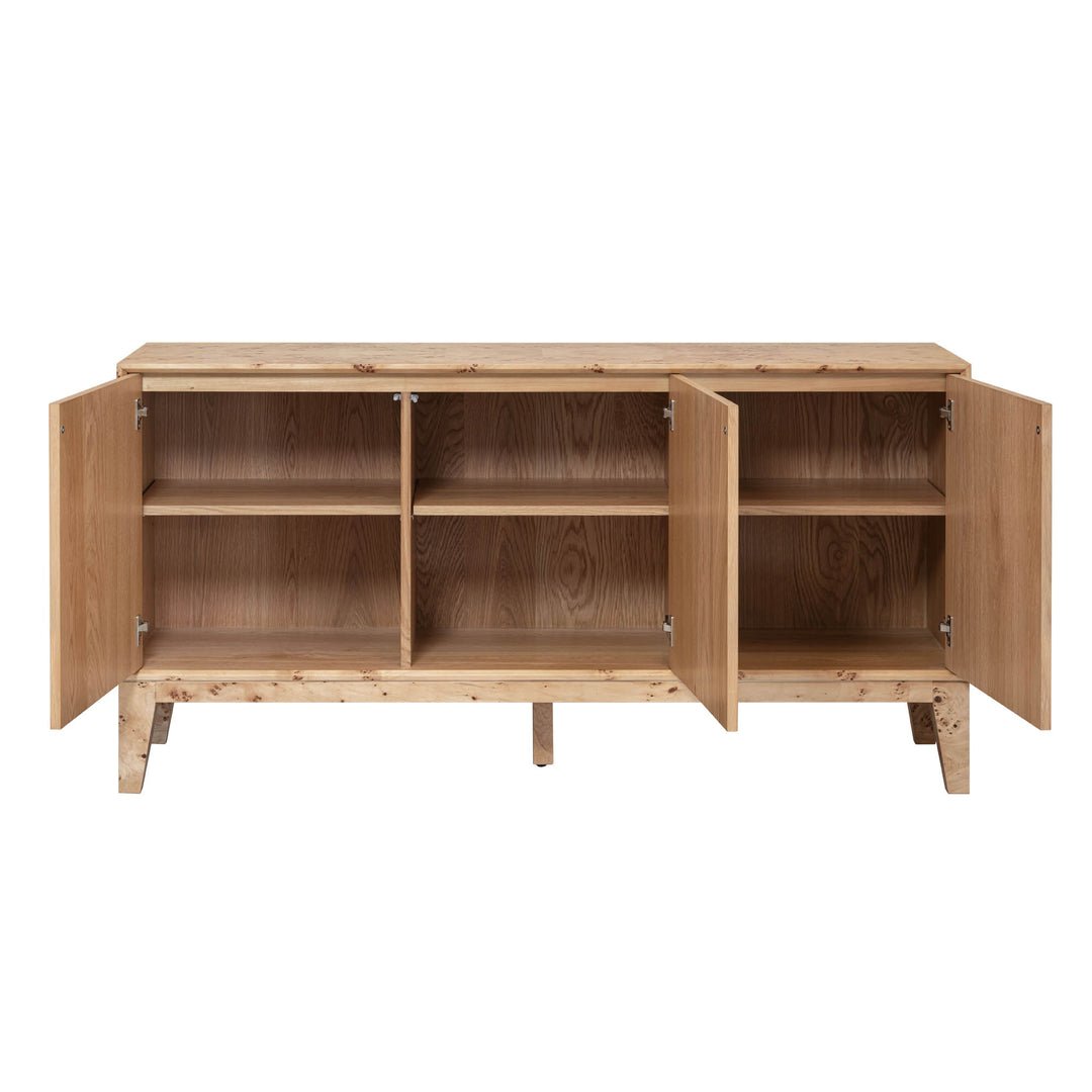 Mappa 3 Door Sideboard - Light Burl - Image 3
