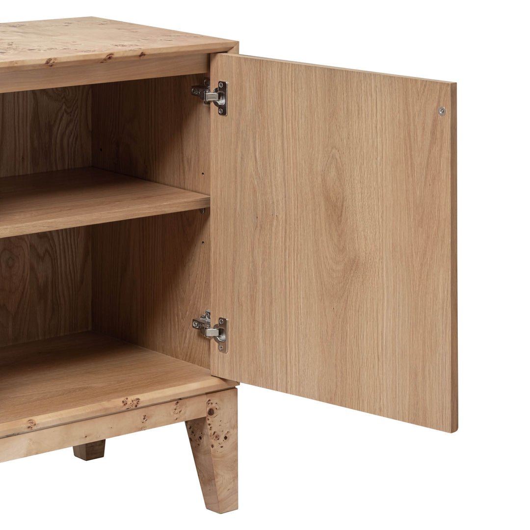 Mappa 3 Door Sideboard - Light Burl - Image 6