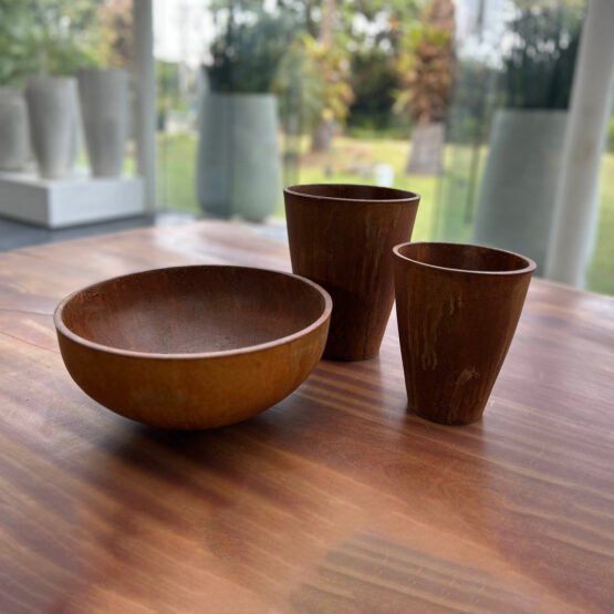 Rustic Tapered Bowl - Corten - Image 3