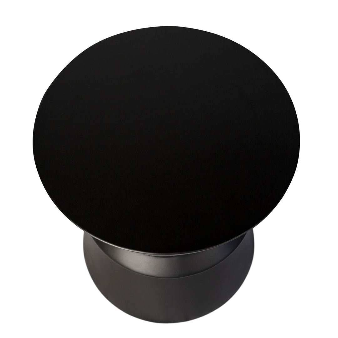 Concrete Hourglass Side Table - Black - Image 3