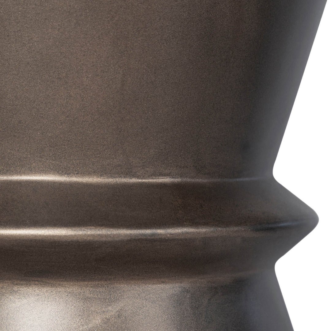 Concrete Hourglass Side Table - Bronze - Image 7