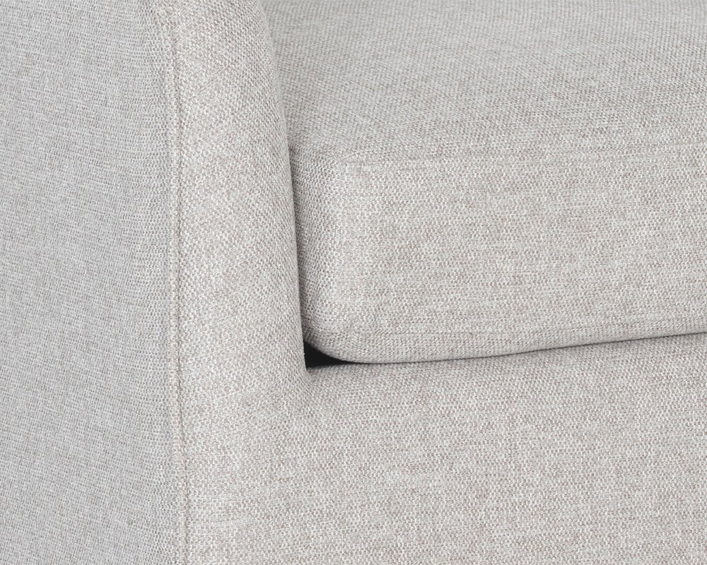 Hazel Swivel Lounge Chair - Gold Belfast Heather Grey - Image 6