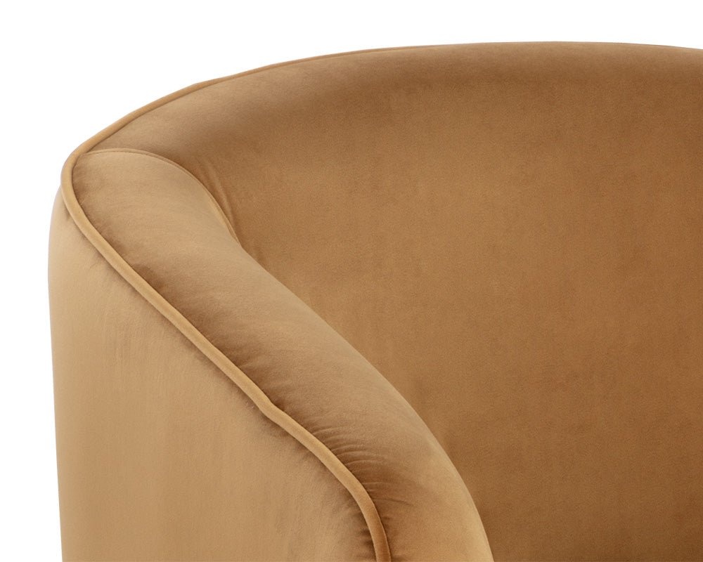 Hazel Swivel Lounge Chair - Dark Bronze Gold Sky - Image 7
