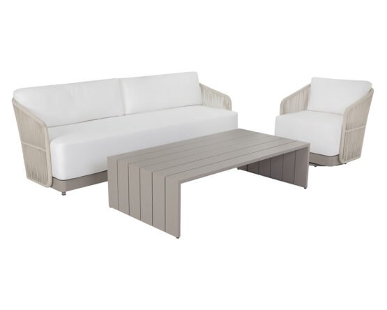Allariz Sofa - Greige Stinson White - Image 2