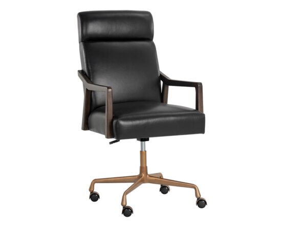 Collin Office Chair - Brown Cortina Black