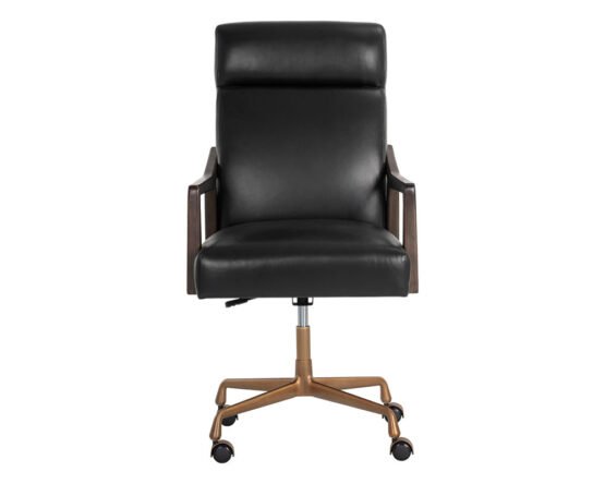 Collin Office Chair - Brown Cortina Black - Image 3