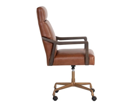 Collin Office Chair - Brown Shalimar Tobacco - Image 4