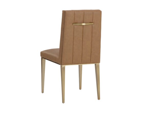 Wilbur Dining Chair Milliken Cognac - Image 5