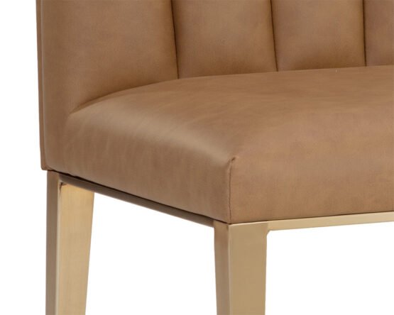 Wilbur Dining Chair Milliken Cognac - Image 6