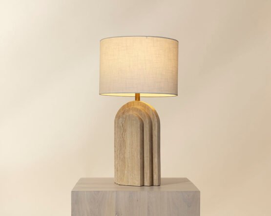 Ancona Table Lamp Travertine - Image 2