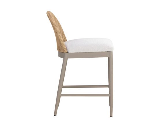 Calandri Counter Stool - Natural Louis Cream - Image 4