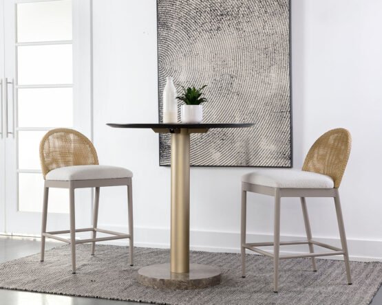 Calandri Counter Stool - Natural Louis Cream - Image 2