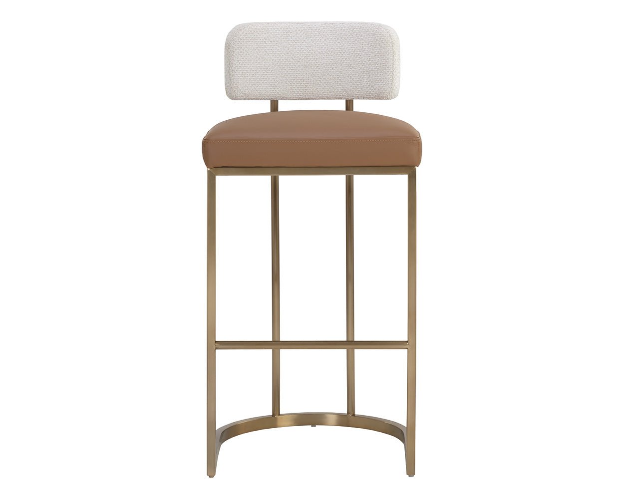 Larissa Barstool Napa Cognac / Rhea Light Barley - Image 3