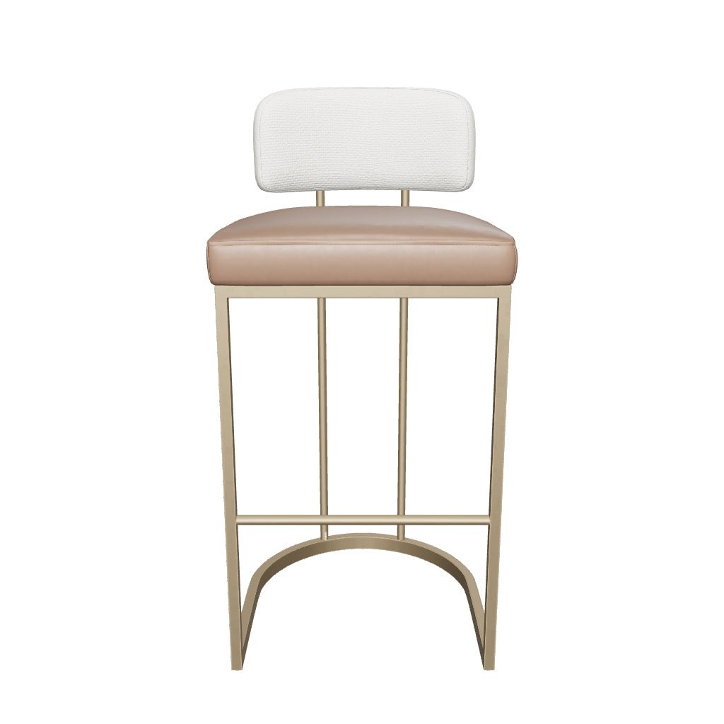 Larissa Barstool Napa Cognac / Rhea Light Barley - Image 10