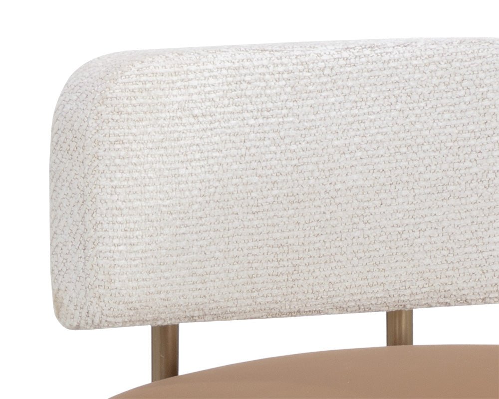 Larissa Barstool Napa Cognac / Rhea Light Barley - Image 7