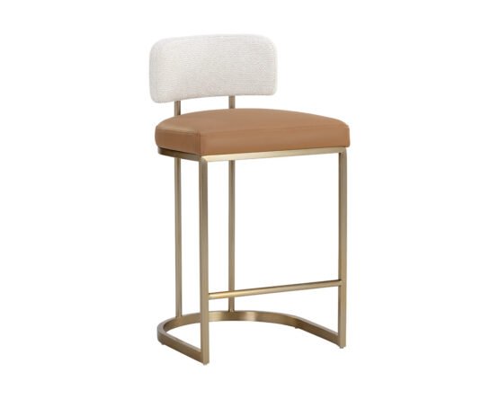 Larissa Counter Stool Napa Cognac / Rhea Light Barley
