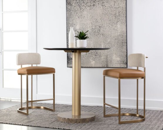 Larissa Counter Stool Napa Cognac / Rhea Light Barley - Image 2