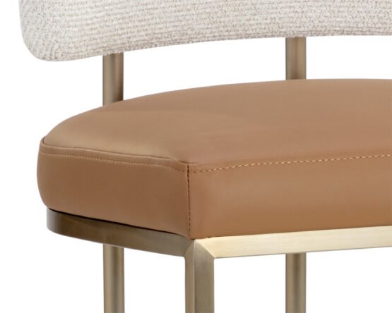 Larissa Counter Stool Napa Cognac / Rhea Light Barley - Image 6