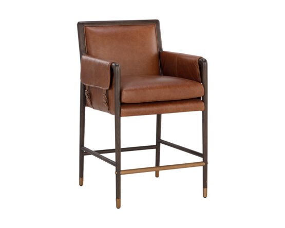 Mauti Counter Stool - Brown Shalimar Tobacco