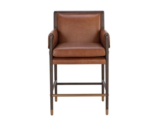 Mauti Counter Stool - Brown Shalimar Tobacco - Image 3