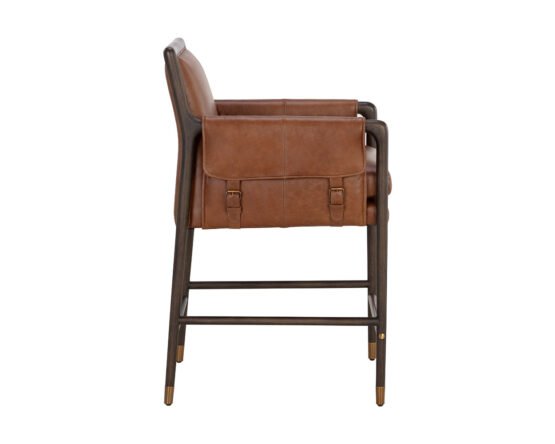 Mauti Counter Stool - Brown Shalimar Tobacco - Image 4