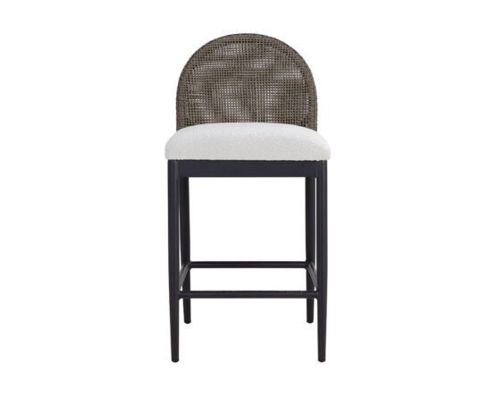 Calandri Counter Stool - Black Louis Cream - Image 3