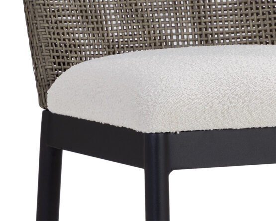 Calandri Counter Stool - Black Louis Cream - Image 6
