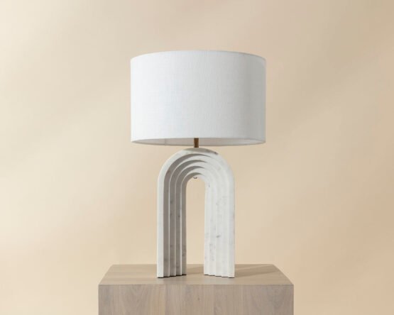 Sensi Table Lamp White Marble - Image 3