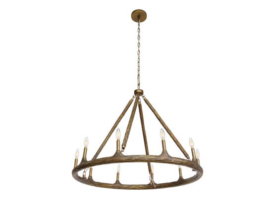 Wolfgang Chandelier Antique Brass