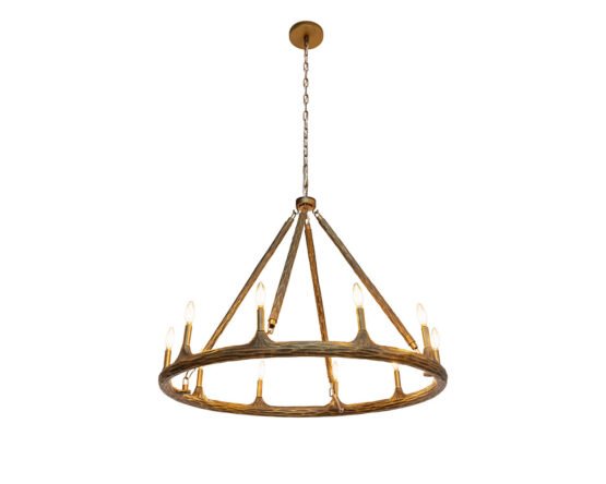 Wolfgang Chandelier Antique Brass - Image 2