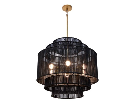 Alyssa Chandelier - Black Jute Black - Image 2